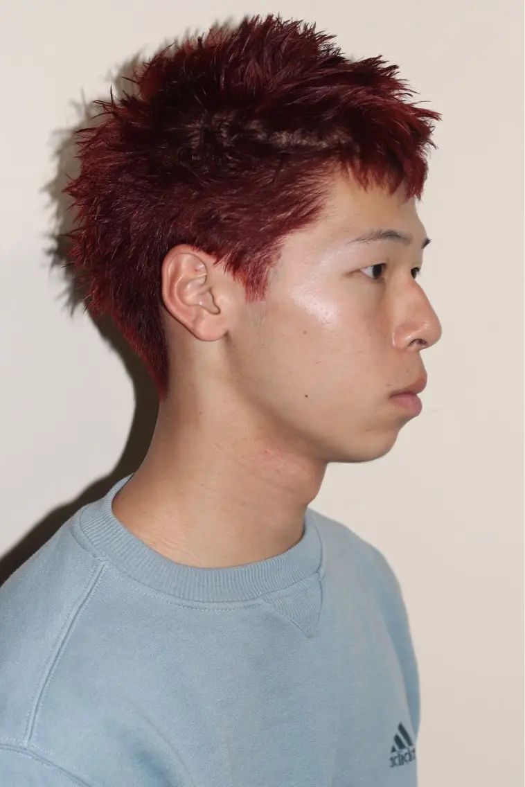 ショート カラー メンズ メンズブリーチ メンズベリーショート ベリーショート ブリーチ 透明感カラー 浅岡 昭汰のヘアスタイル