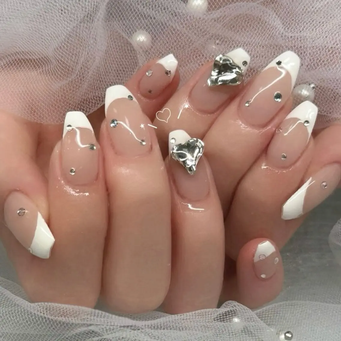 ネイル ハンドネイル ハンドケア 🎀sao🎀銀座 韓国/ワンホンネイルのネイルデザイン