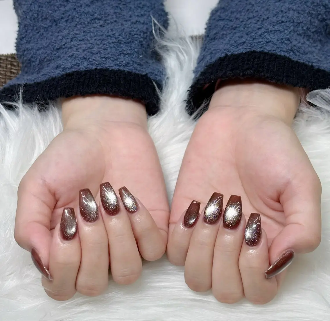 ネイル 韓国ネイル マグネットネイル 持ち込み ハンドネイル ハンドケア Mika nail_Royalのネイルデザイン