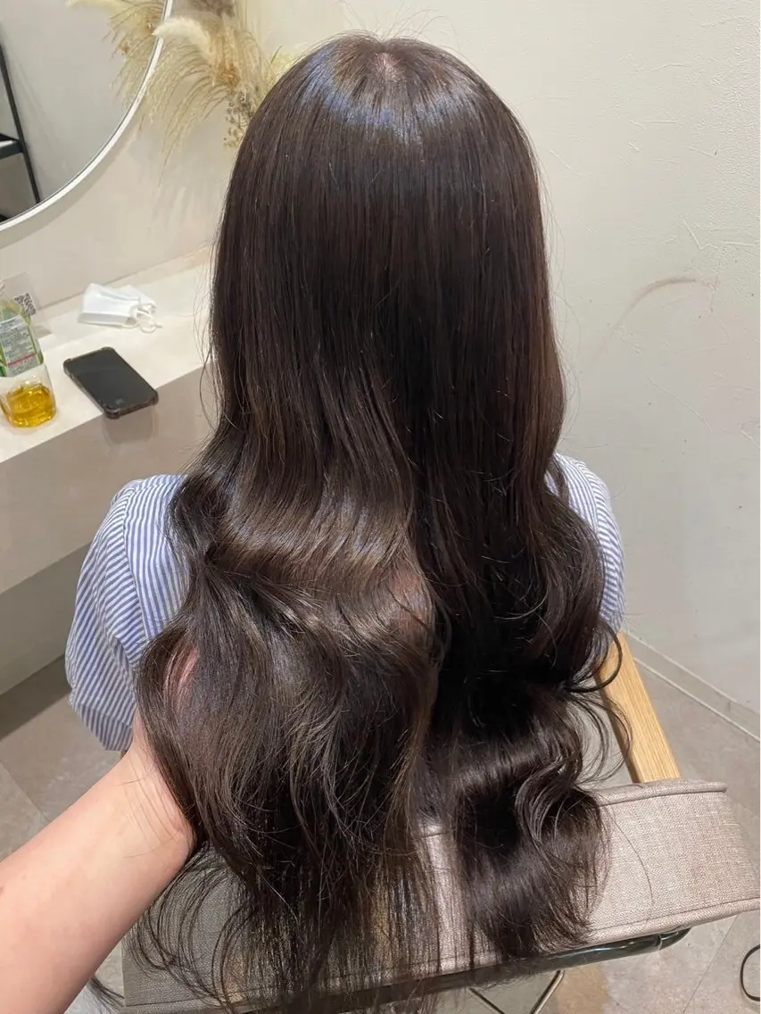 カラー 🎀sakura🎀 艶髪/韓国/ワンホンのヘアスタイル