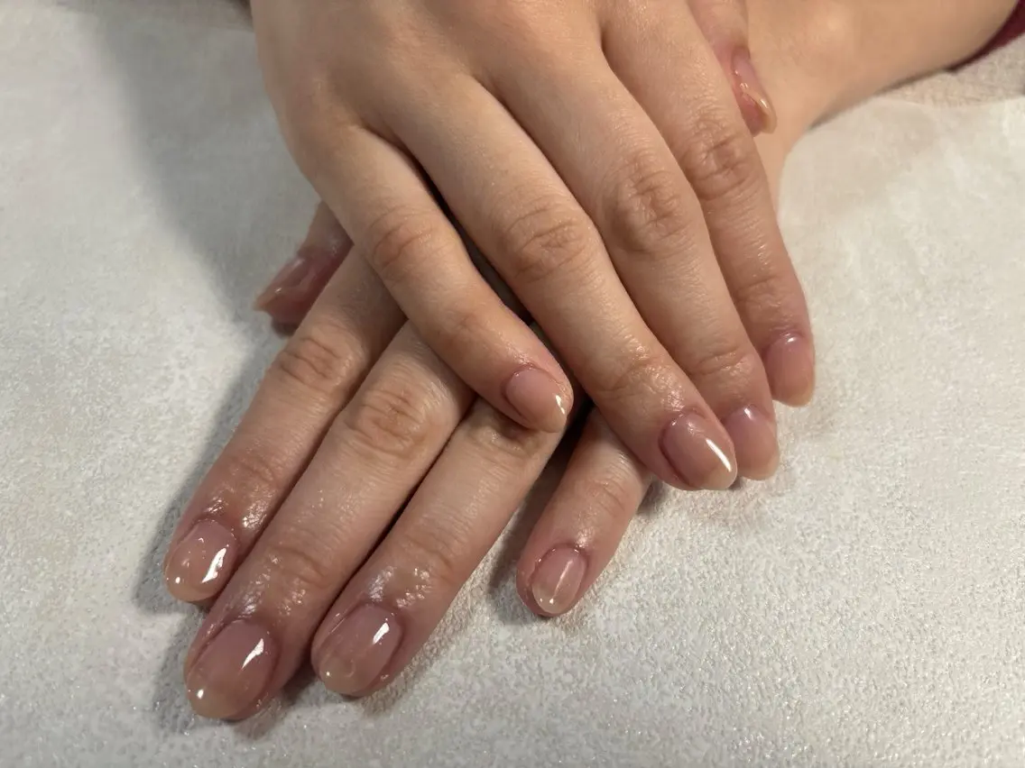 ネイル オーロラネイル ブルー フットネイル フレンチネイル ジェルネイル kiki nail たまプラーザのネイルデザイン