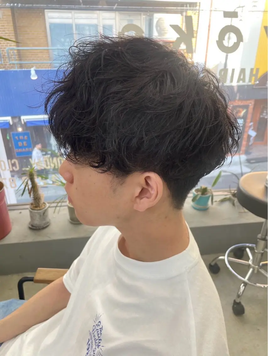ショート パーマ メンズ メンズ専門サロン wokeのヘアスタイル