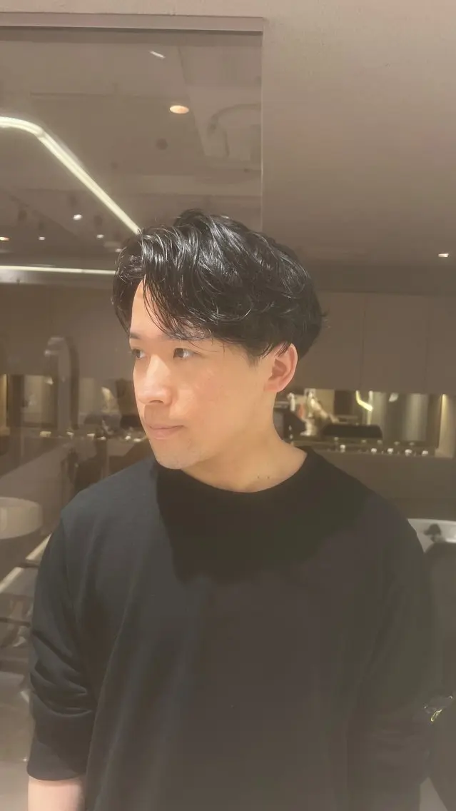 パーマ メンズ メンズパーマ rino🤍 恵比寿レイヤーカットのヘアスタイル