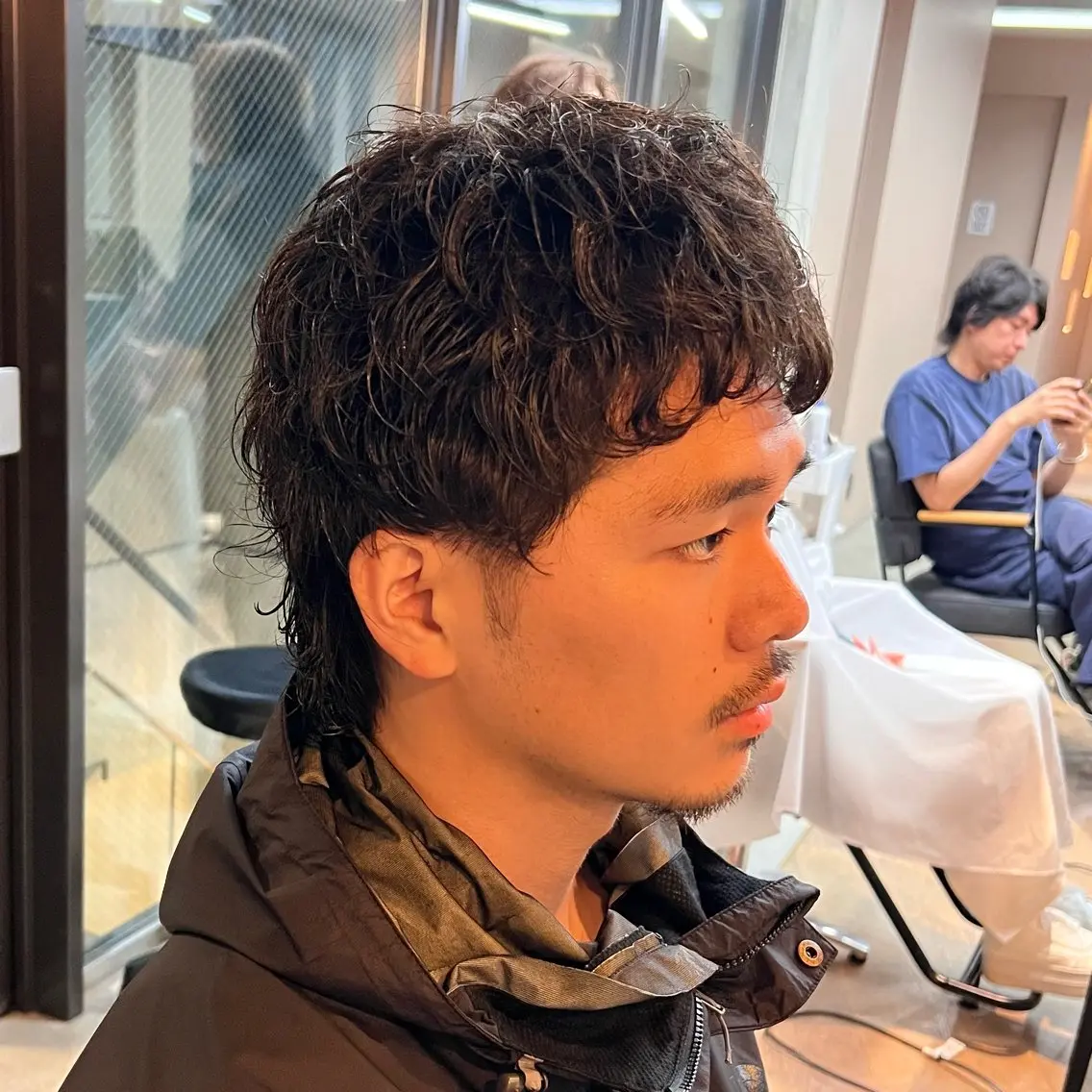 メンズ メンズパーマ オオバヤシ マホのヘアスタイル