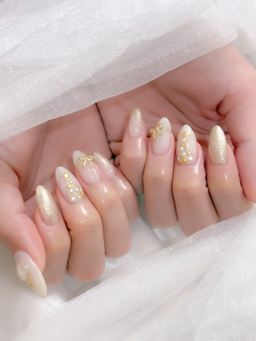 ネイル 冬ネイル クリスマス ハンドネイル Lutena🎀 Kimuraのネイルデザイン