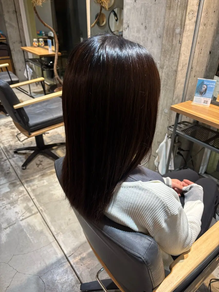 セミロング 西本 蓮太郎のヘアスタイル