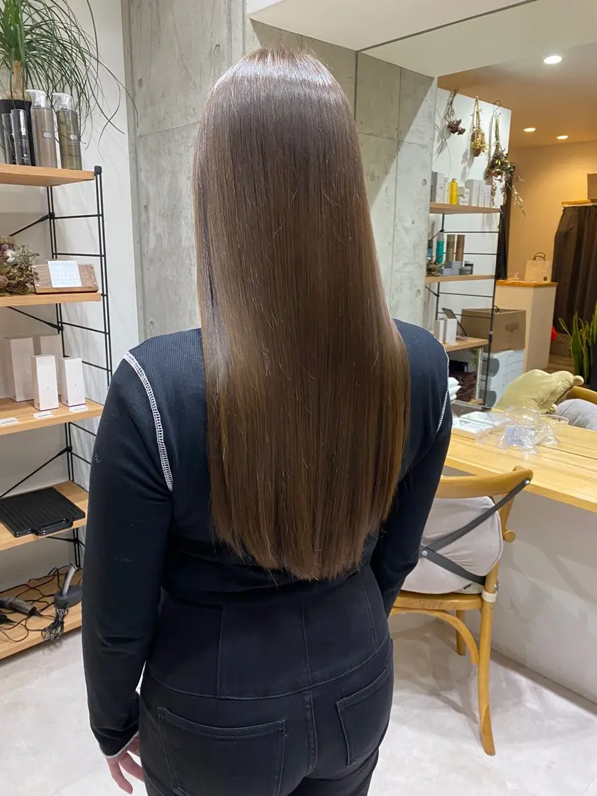 ロング 伸ばしかけ 髪質改善 縮毛矯正 ショート職人 美容師【KENTA】のヘアスタイル