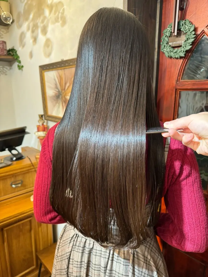 ロング ヘアカラー トリートメント 伏田 遼馬のヘアスタイル