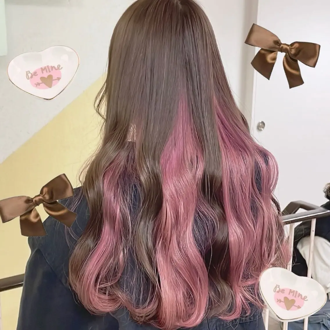 カラー ヘアカラー トリートメント 渋谷:インナーカラー ／🍒エリカ🍒のヘアスタイル