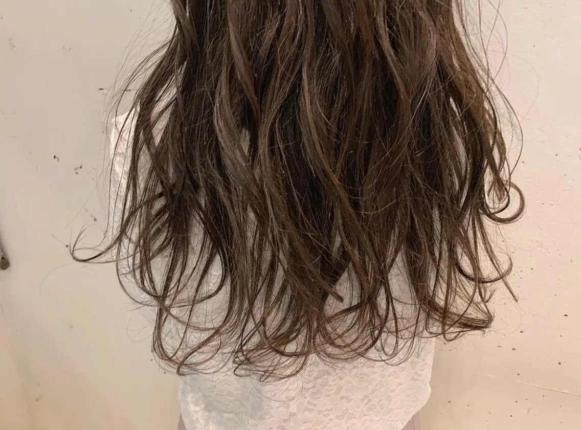 ロング カラー ブラウンカラー ココアブラウン ヘアカラー たかいわ みきのヘアスタイル