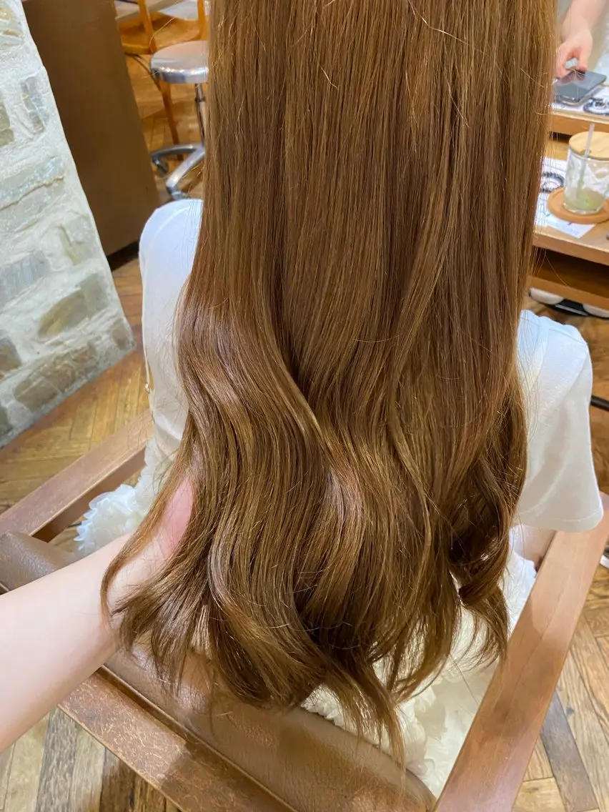 ロング カラー カット ヘアカラー トリートメント 透明感カラー/ 小顔カット/ミヅキのヘアスタイル
