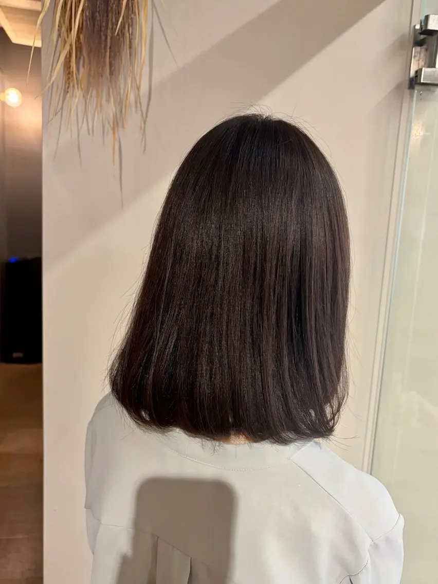 ミディアム カラー ヘアカラー トリートメント 透明感カラー/名古屋 /栄/木下奈々望のヘアスタイル