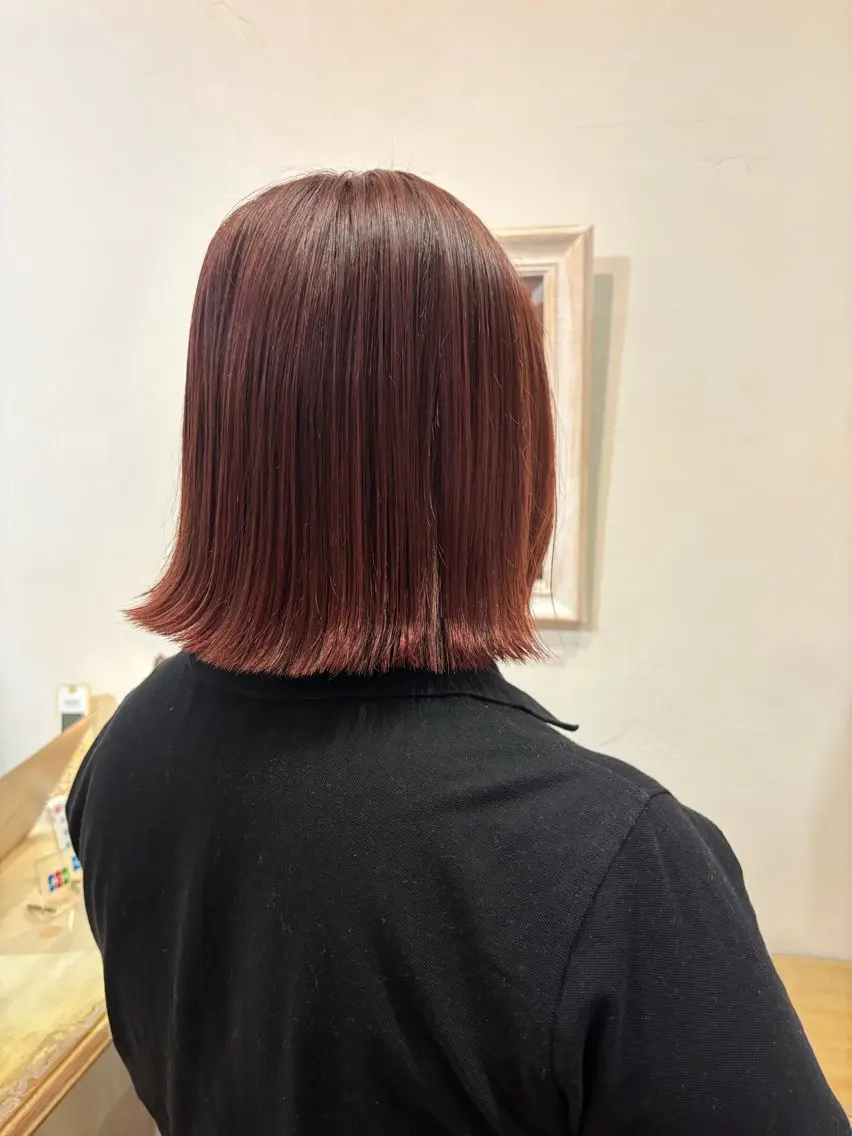 ミディアム カット ヘアカラー 角田 いちるのヘアスタイル