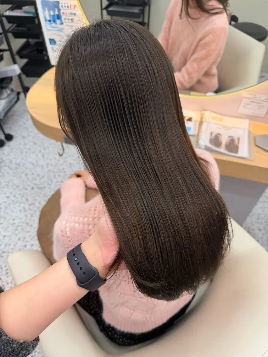 ロング カット ヘアカラー トリートメント Bonheur銀座 /runaのヘアスタイル