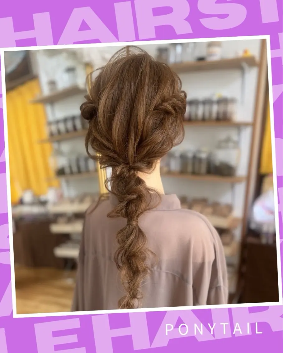 セミロング ヘアアレンジ ハーフアップ Yamauchi natsumiのヘアスタイル