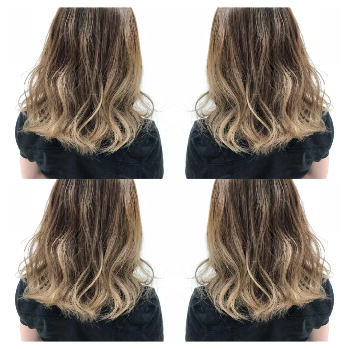 セミロング ハイライト 海外風レイヤーカット 👑店長 平松 由のヘアスタイル