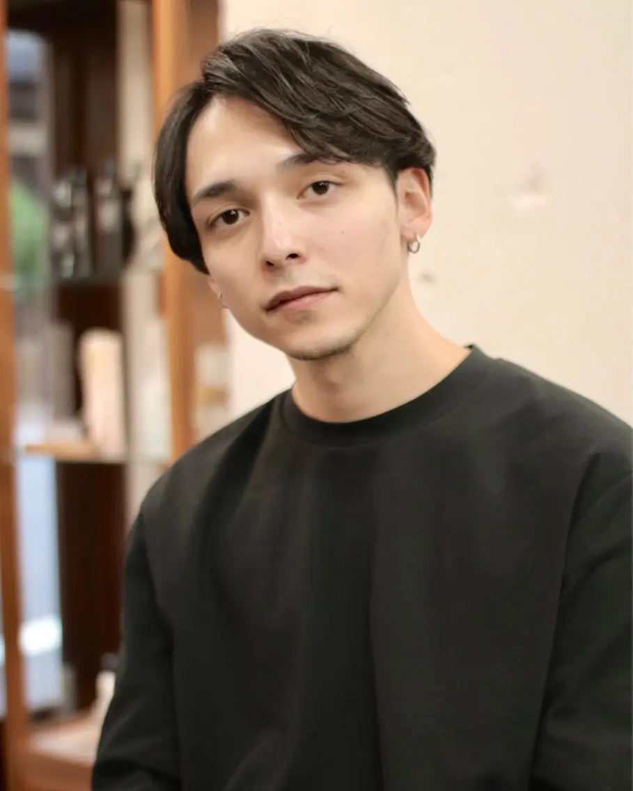 ミディアム メンズ カット 木村陸弥🌿似合わせ 再現性メンズヘアのヘアスタイル