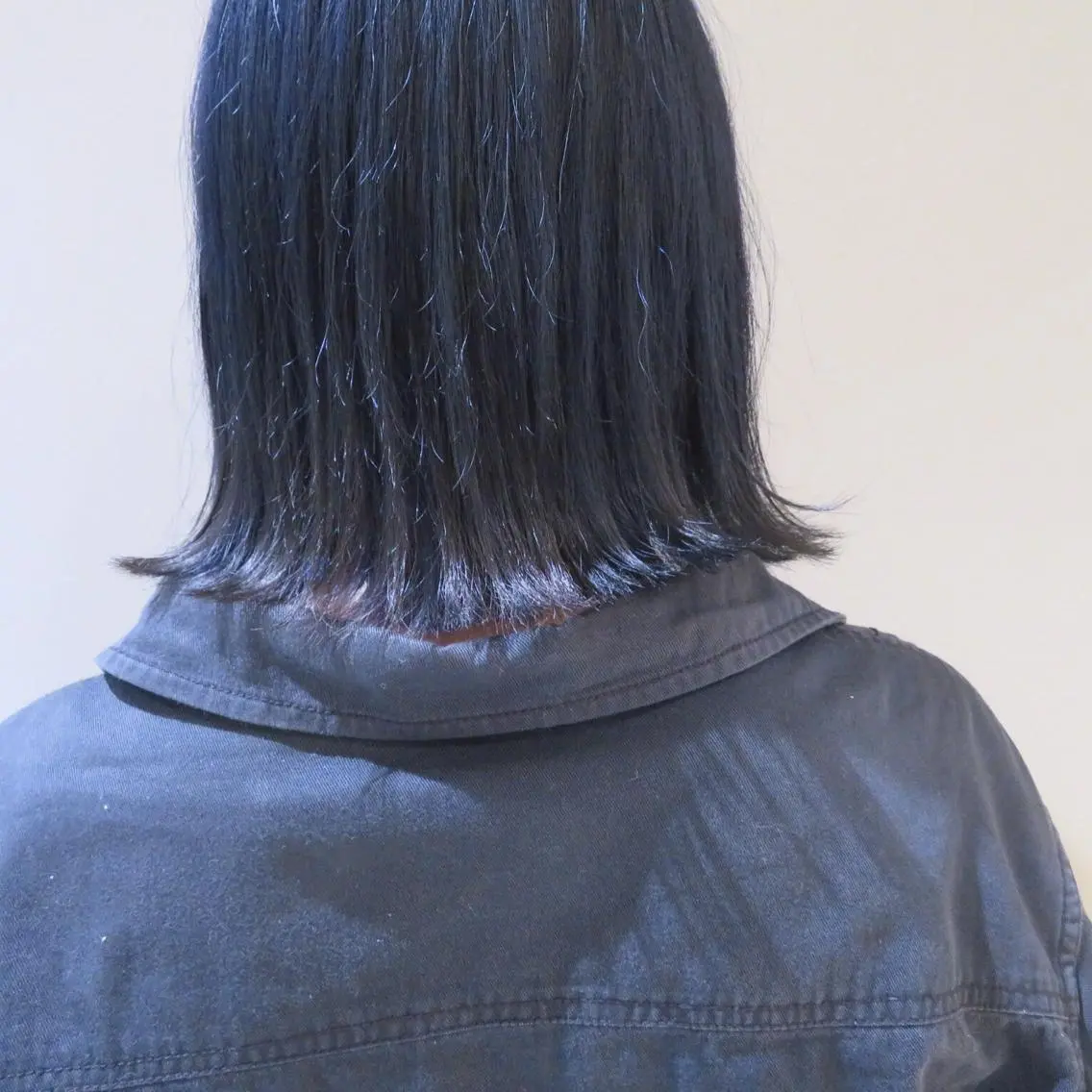 ショート ミディアム セミロング ロング カラー ヘアアレンジ ネイビーカラー レイヤーカット BLend 渋谷のヘアスタイル