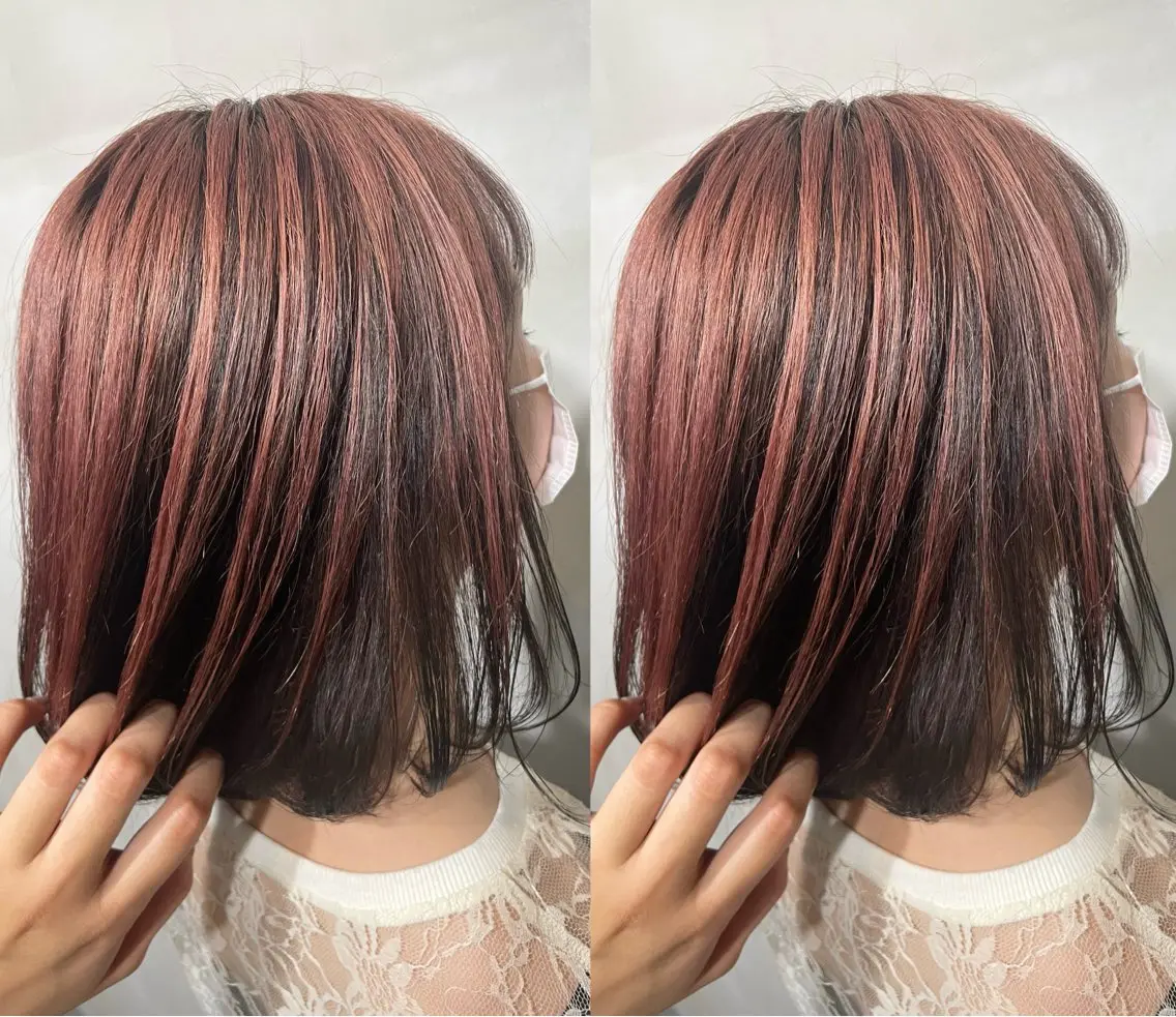 ショート カラー 🌺ハイトーン🌺 矢葺 なぎさ🌺🌺のヘアスタイル