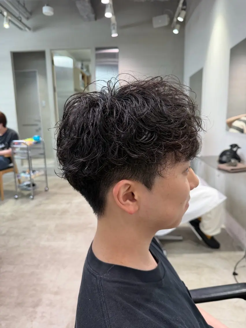 パーマ メンズ カット パーマ fifth天神 パーマ特化/石橋航海のヘアスタイル
