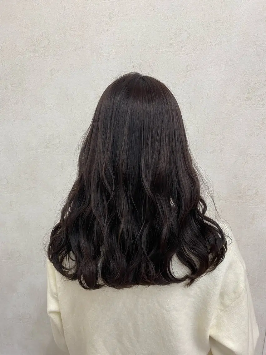 ロング カラー 地毛風縮毛矯正 /ニュアンス/はるたのヘアスタイル