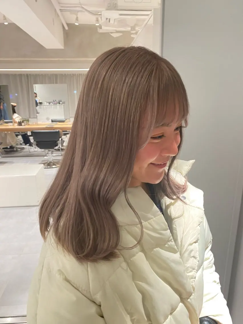 ミディアム カラー 似合わせボブ✨️ RIEのヘアスタイル
