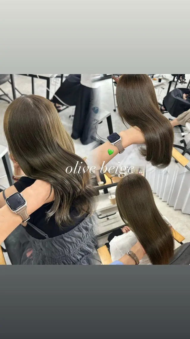 ロング カラー カット ヘアカラー Rinka/梅田/ 透け感カラー🤎のヘアスタイル