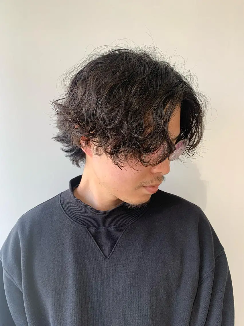 波巻きパーマorツイストスパイラルパーマ+メンズカットの写真