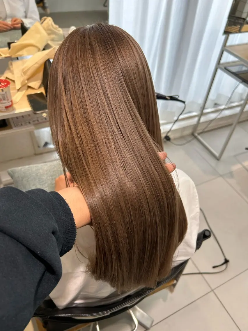 【☘️全員OK☘️】超透明感カラー➕うる艶2stepトリートメント✨✨の写真