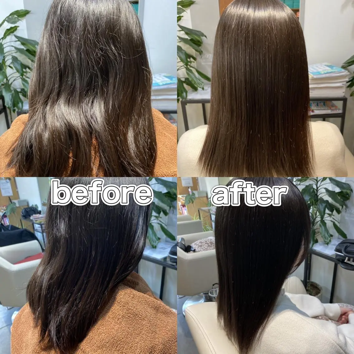 ロング カラー パーマ カット 縮毛矯正 トリートメント メルクヘアー 中澤のヘアスタイル