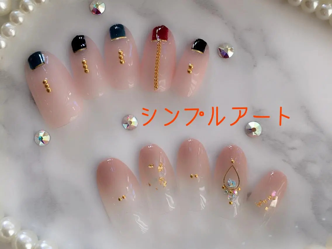 ネイル アートネイル シンプルネイル HALU ハルのネイルデザイン