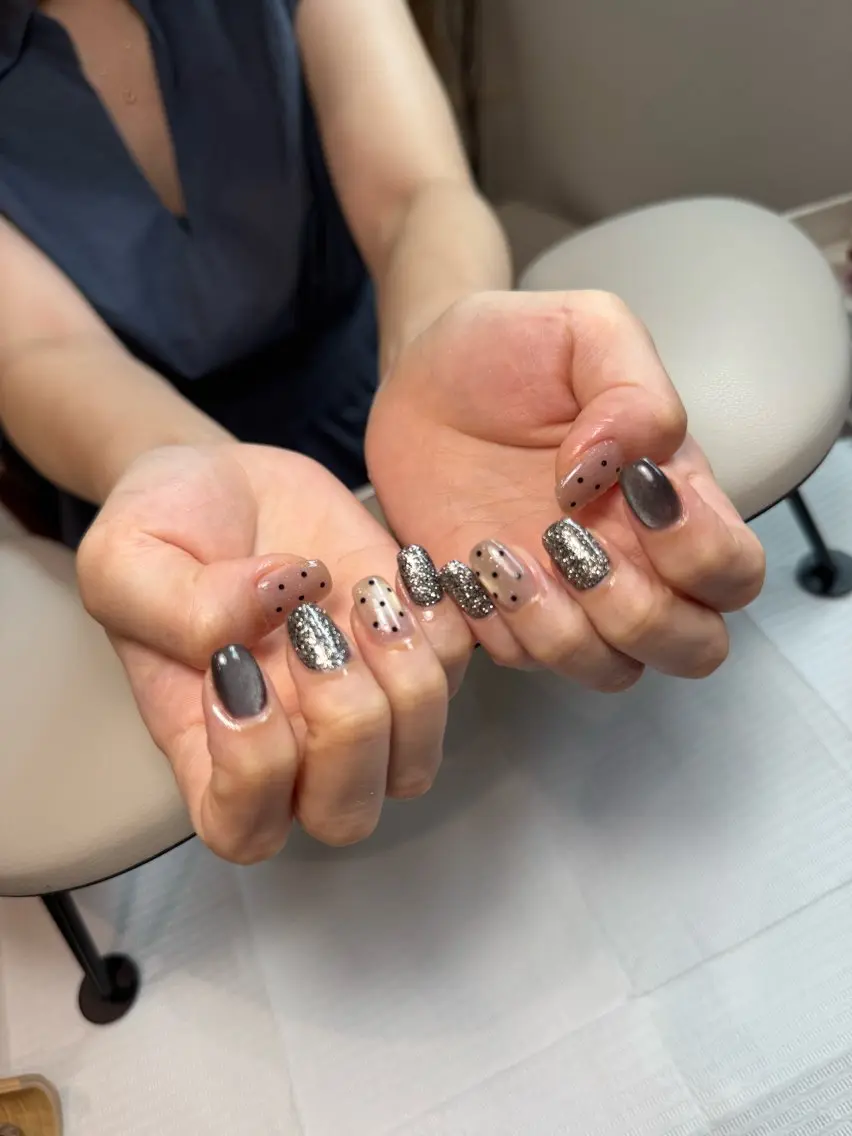 ネイル ドット マグネットネイル ハンドネイル coco'm NAILのネイルデザイン