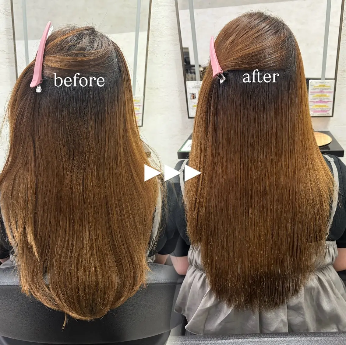 ロング カット 縮毛矯正 トリートメント 縮毛矯正🎀髪質改善 の専門家tomonaのヘアスタイル