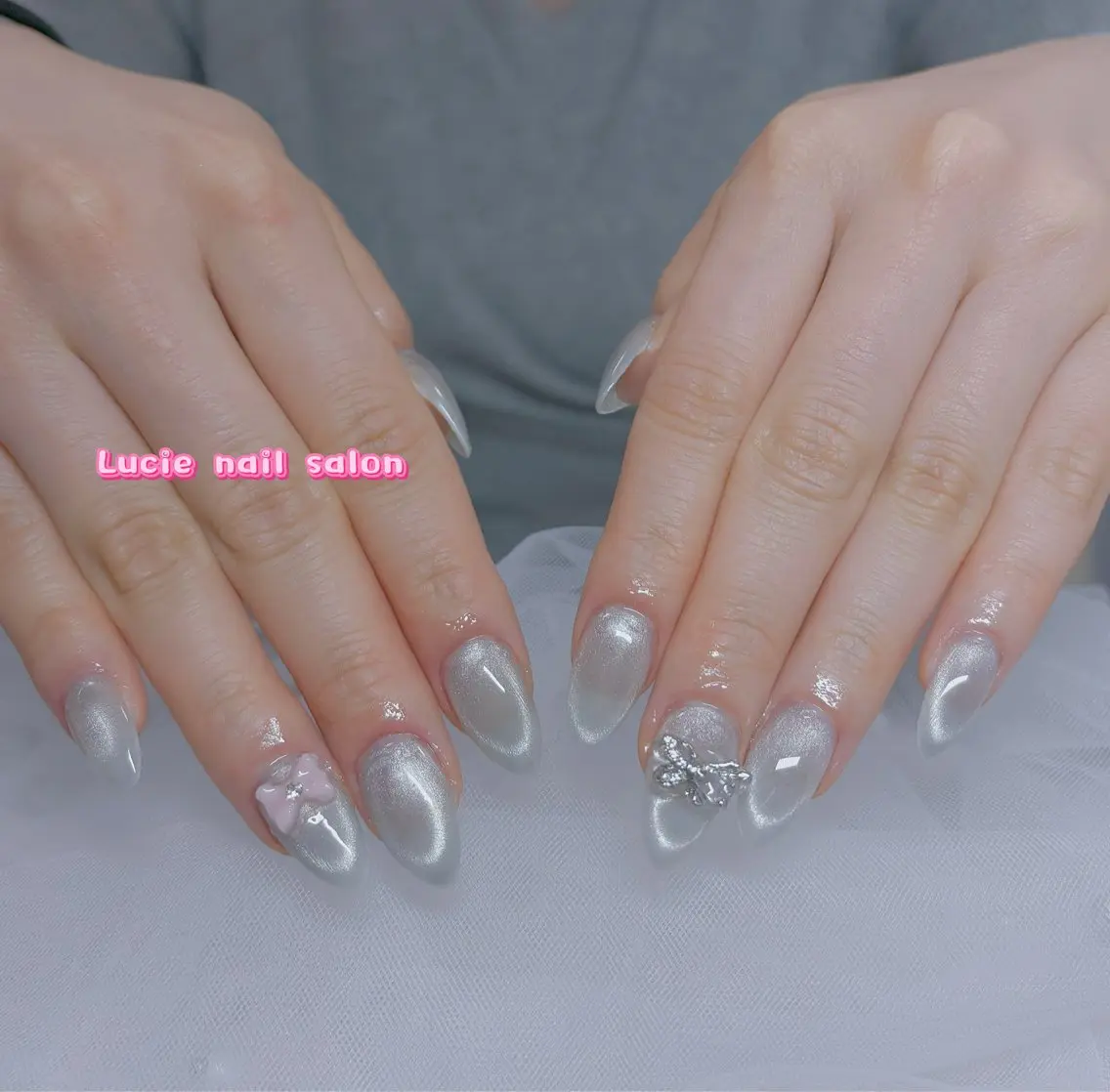 ネイル フレンチネイル ジェルネイル グラデーション 持ち込み オフィスネイル ハンドネイル LUCIE NAILのネイルデザイン