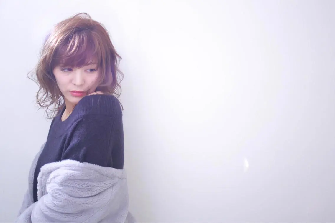 ミディアム 伊藤 裕貴のヘアスタイル