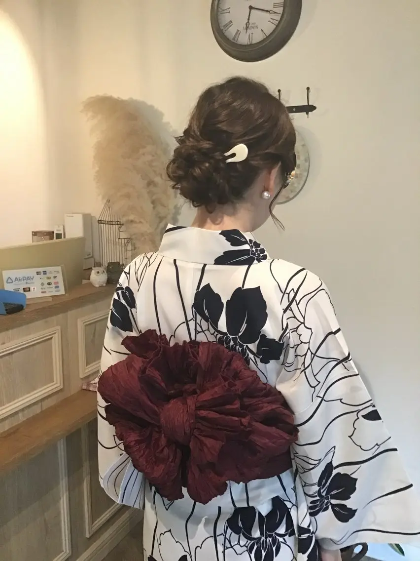 ヘアセット➕浴衣着付けの写真