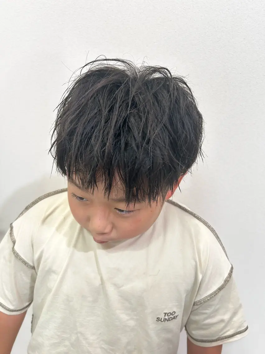 メンズ キッズ 西郷 友菜のヘアスタイル