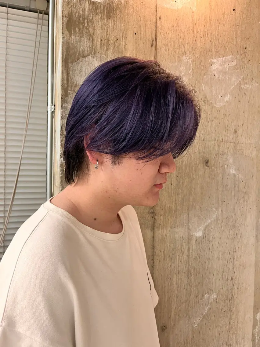 ショート カラー パープルカラー シルバー ヘアカラー piilo. サダのヘアスタイル