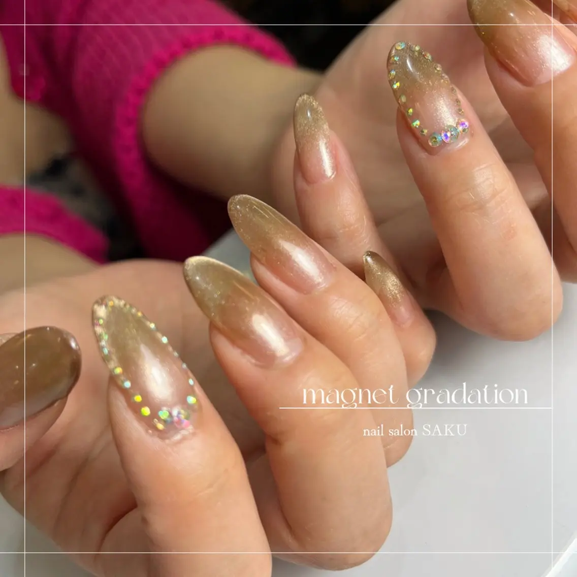 ネイル ニュアンスネイル シンプルネイル SAKU nail 作島茜のネイルデザイン