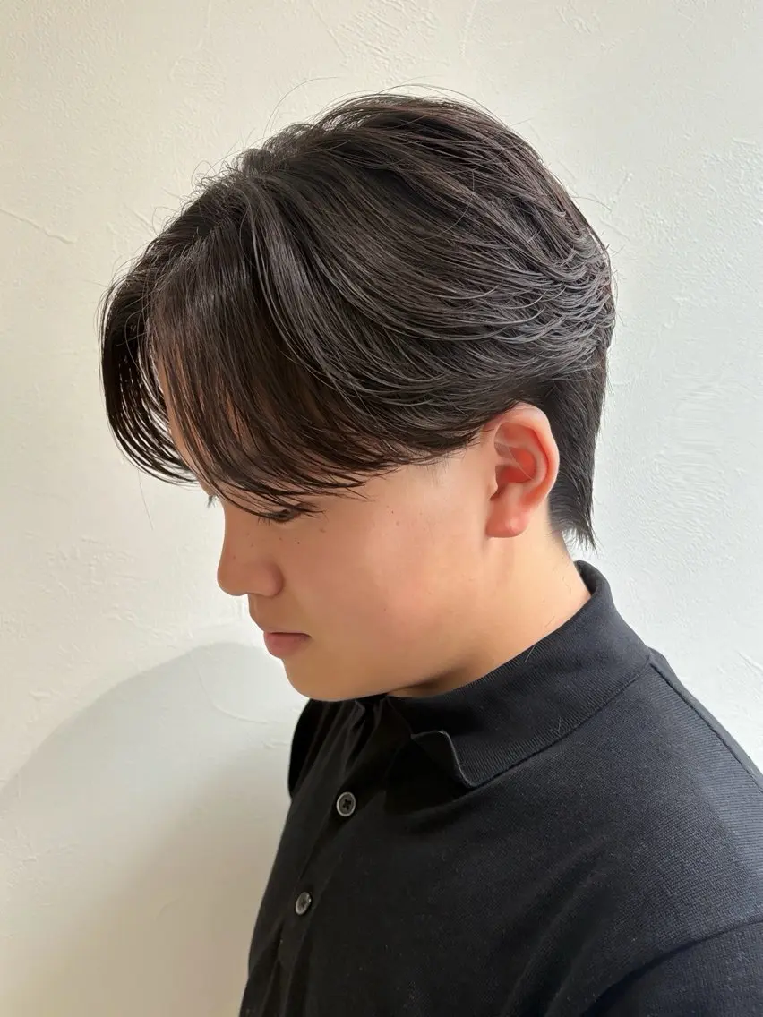 ショート パーマ ヘアアレンジ メンズ メンズパーマ ニュアンスパーマ カット パーマ 垢抜けメンズカット/ 毛流れパーマ/ユウトのヘアスタイル