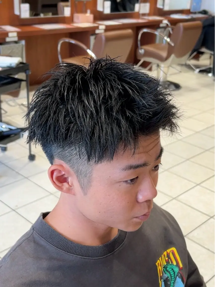 ショート メンズ スパイキーショート ショートヘア 福井 太暉のヘアスタイル