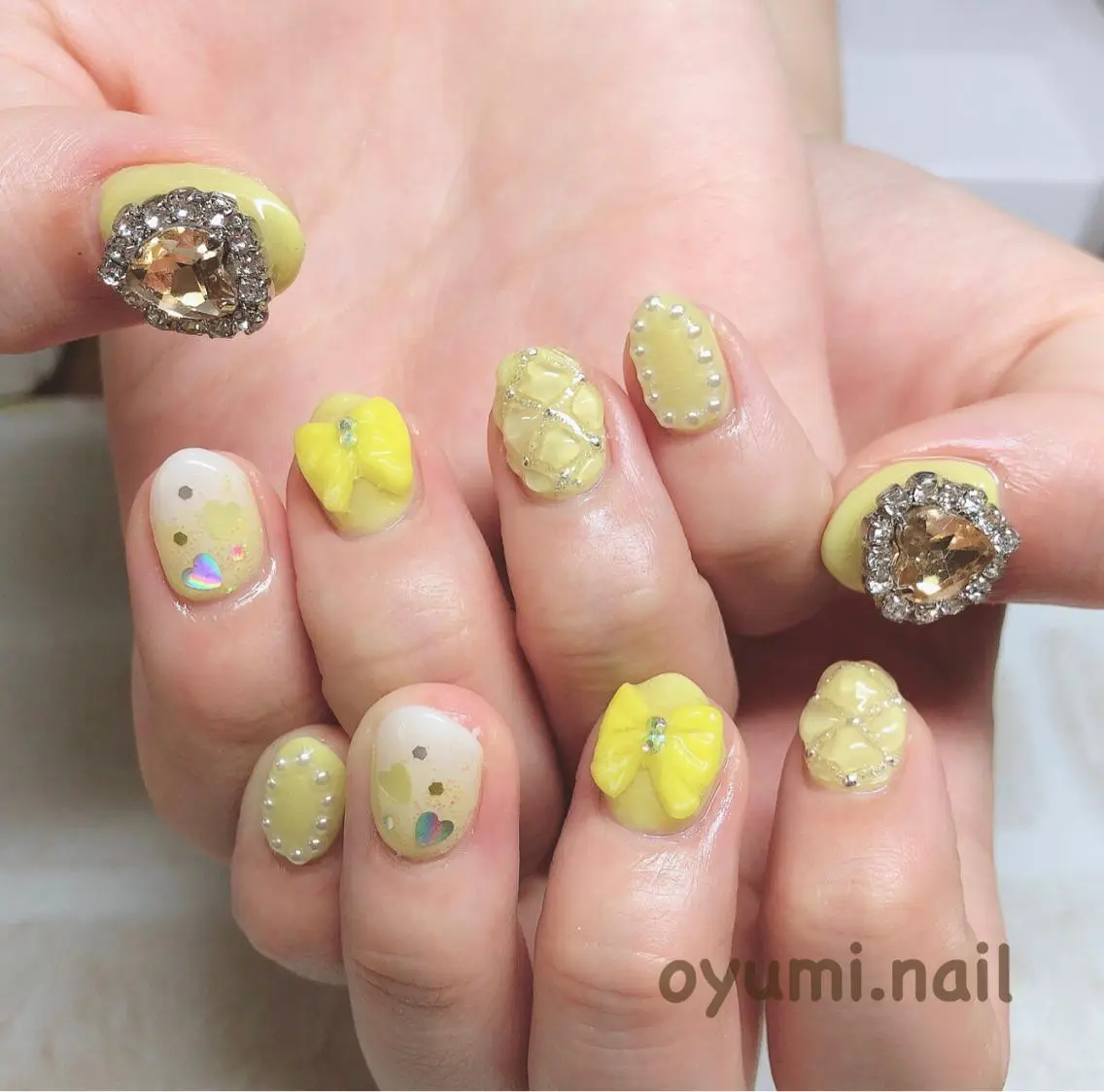 ネイル 成人式 ハンドネイル takanashi yumiのネイルデザイン