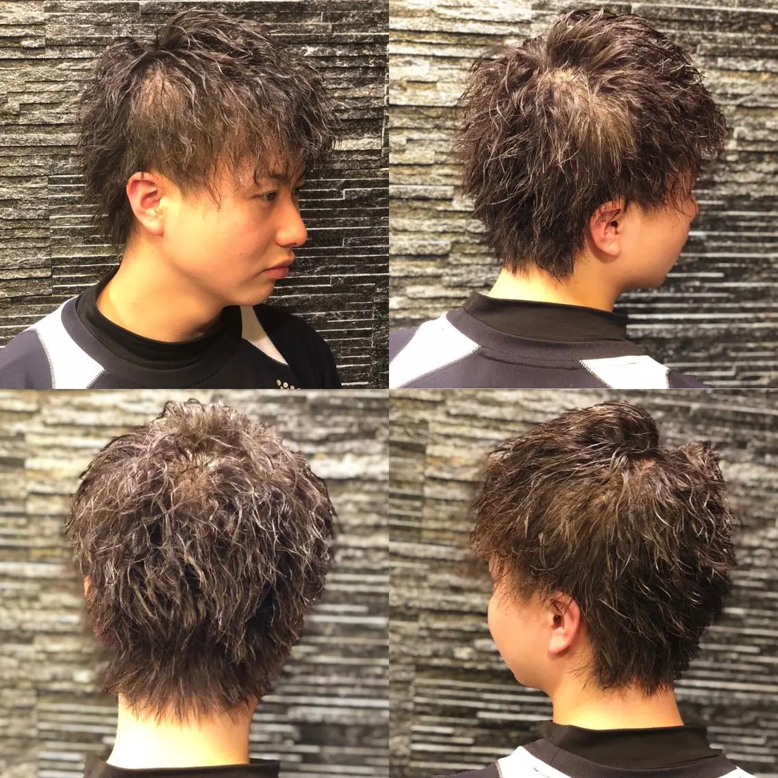 ミディアム パーマ ヘアアレンジ メンズ 萩原 勇樹のヘアスタイル