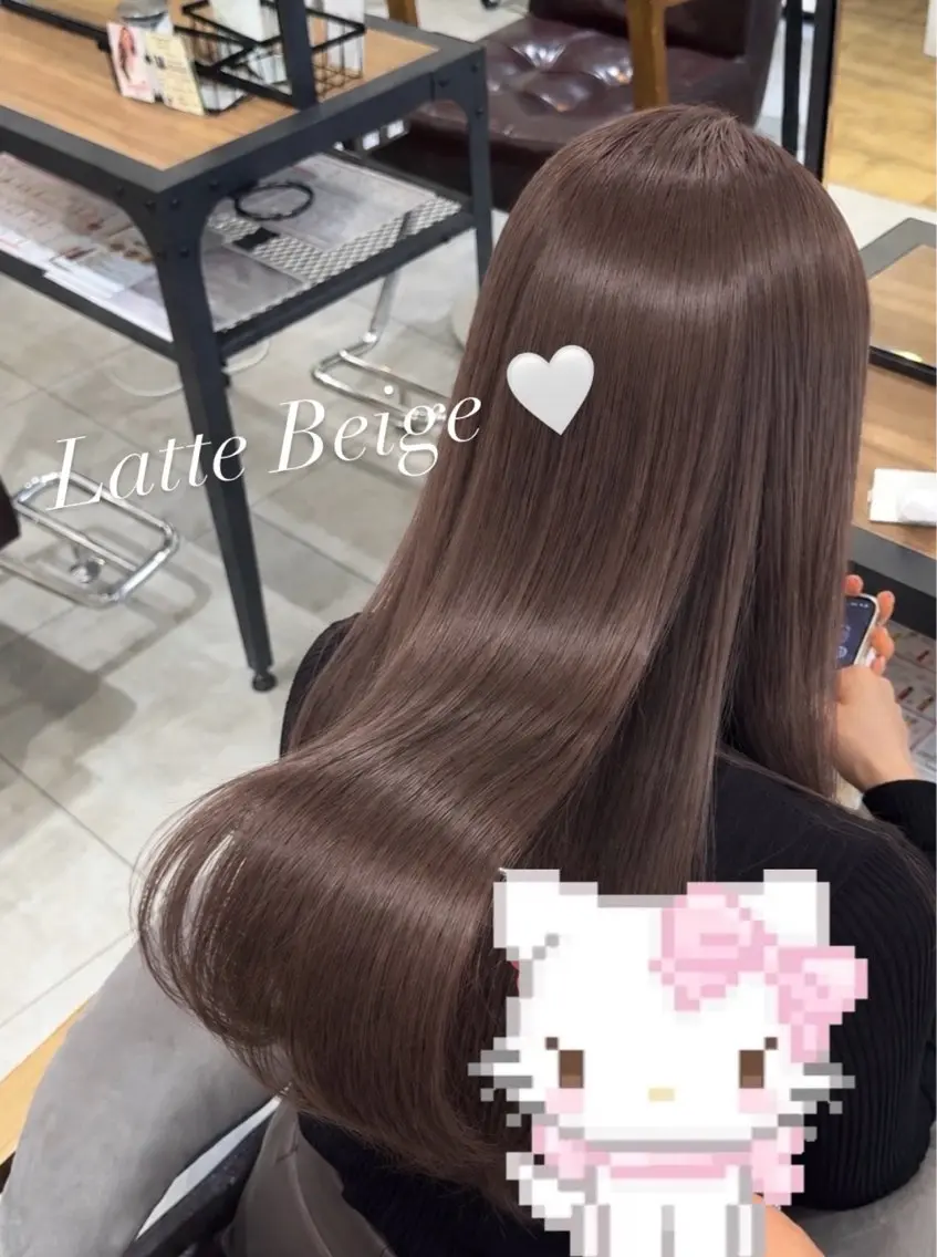 ロング カラー 🤍透明感ワンカラー /HARUNA🤍のヘアスタイル