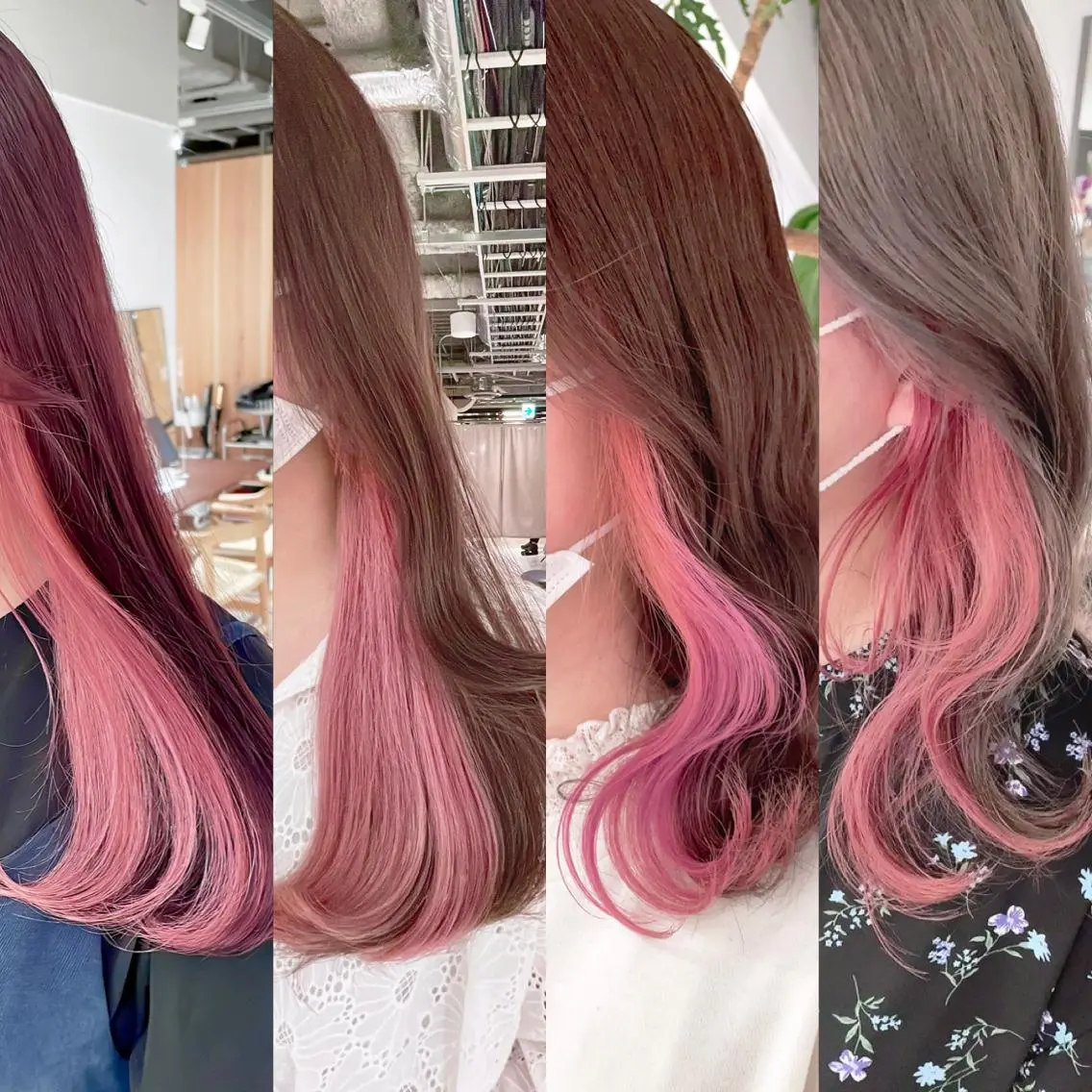 カラー ブリーチ インナーカラー ヘアカラー トリートメント 渋谷:インナーカラー ／🍒エリカ🍒のヘアスタイル
