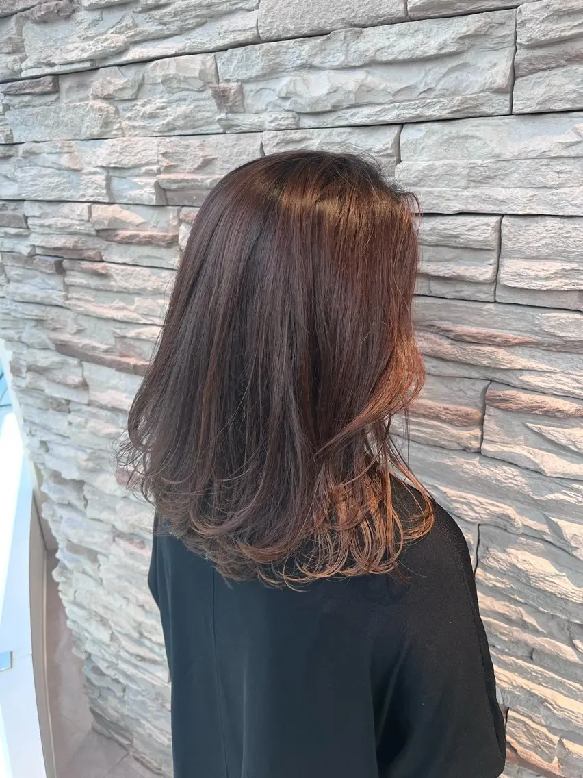 セミロング レイヤーカット 𝒩𝑜𝓃𝑜 / lenahcARIAのヘアスタイル