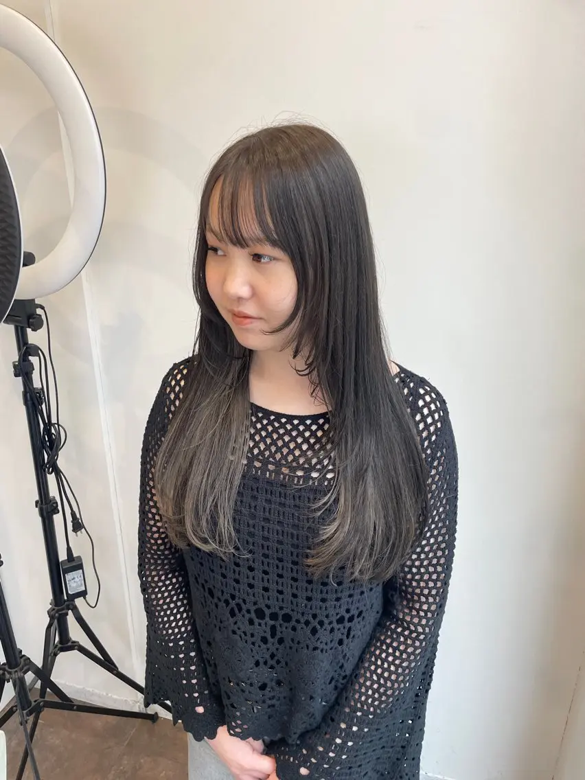 ロング カラー カット ヘアカラー トリートメント ナチュラルカラー 児玉優香のヘアスタイル