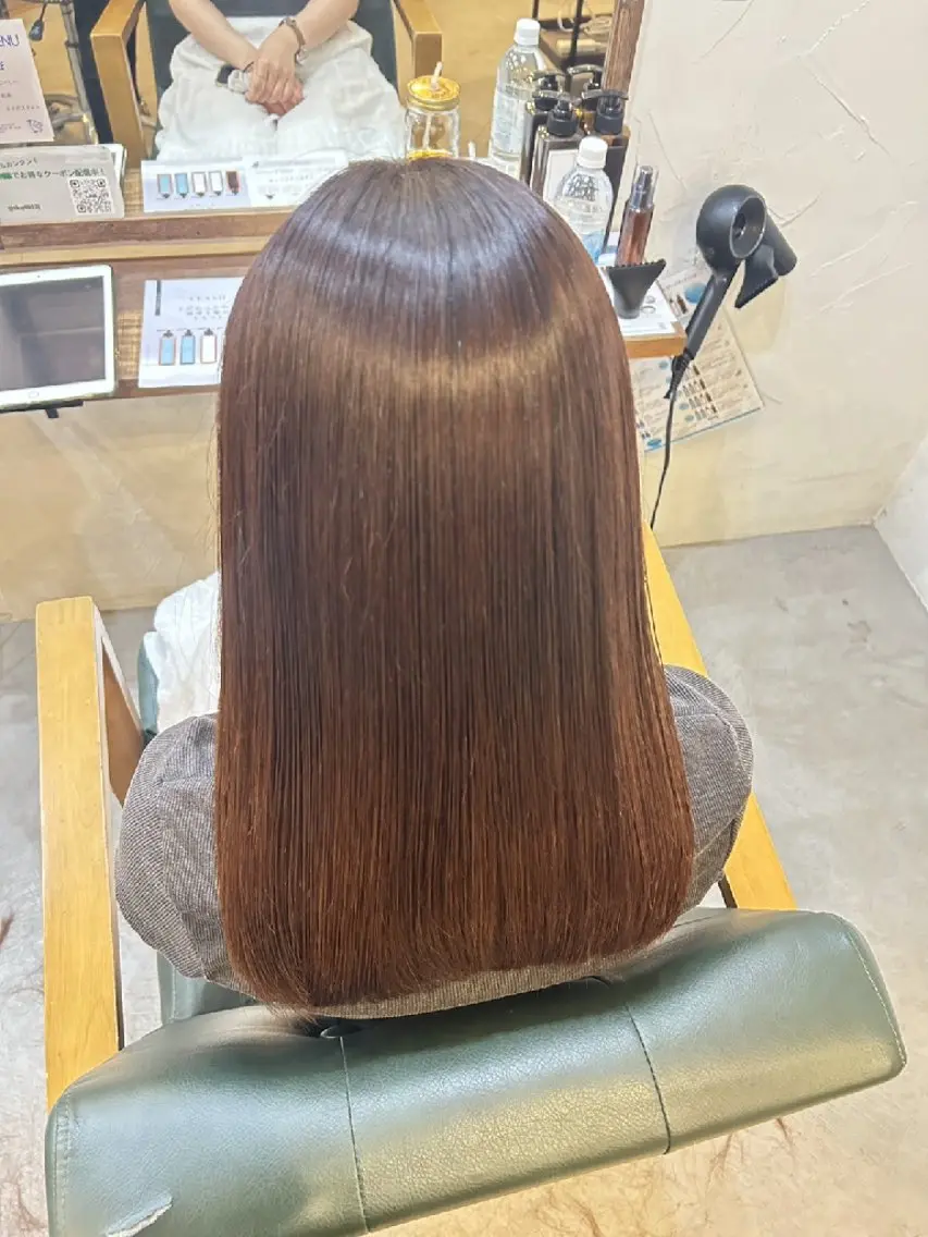 ミディアム ヘアカラー 縮毛矯正/髪質改善 松本将之進のヘアスタイル