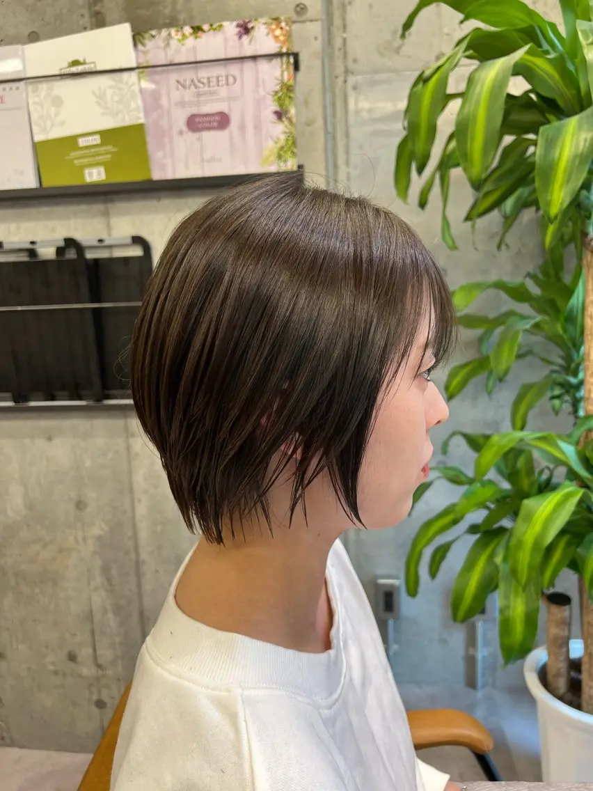 ショート mai/天神美容室 【丸みショート】のヘアスタイル