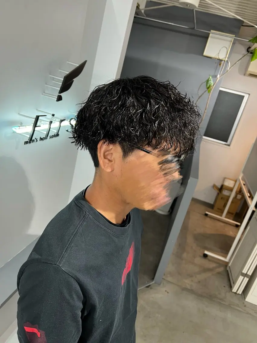 パーマ メンズ カット パーマ 藤澤 めぐのヘアスタイル